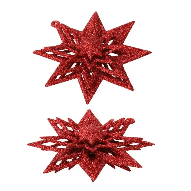 Рождественская елка Декор полые Восьмиугольные звезды Форма висячие