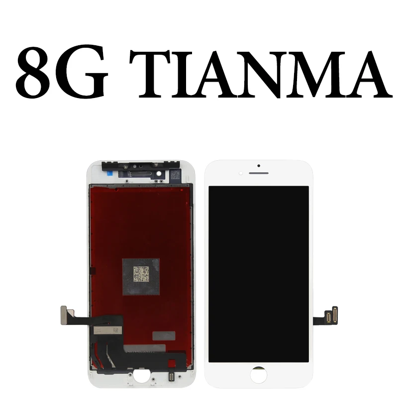 for iphone 8 white AAAA+++ для iphone 6 6S 7 8 Plus ЖК Tianma для iphone X XR ЖК сенсорный экран Стекло сборка Бесплатный подарок без битых пикселей - Цвет: for iphone 8 white