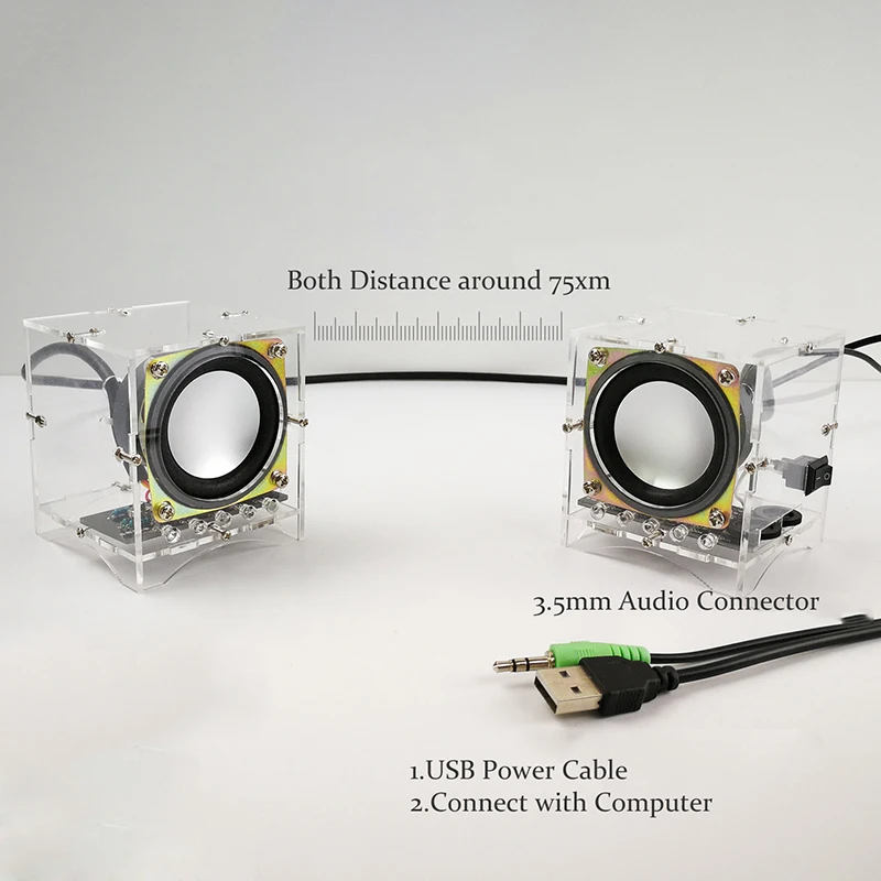 Высокое качество смешной DIY корпус мини 3W динамик компьютер аудио Профессиональный 8002 музыкальный усилитель чипа динамик телефон