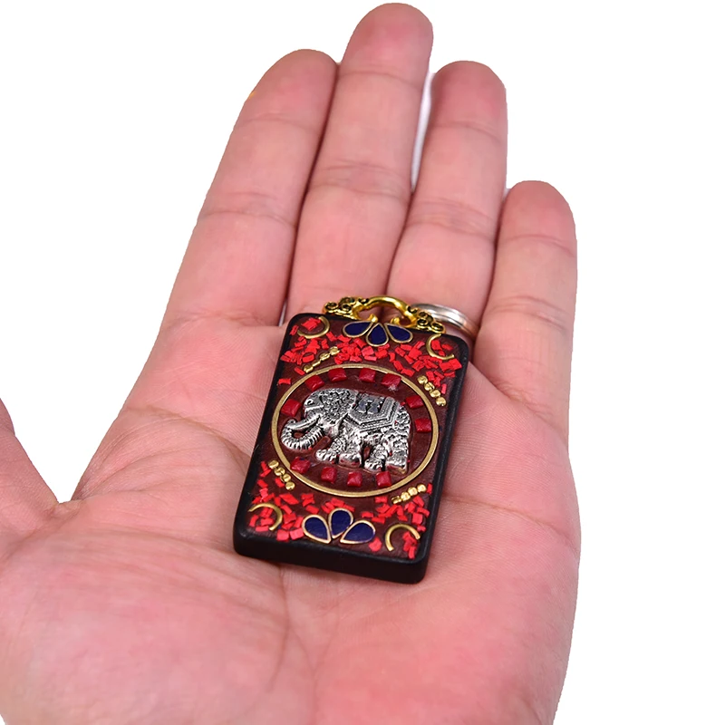 Инкрустация индийский слон Бог Подвеска Медь бусины для изготовления ювелирных