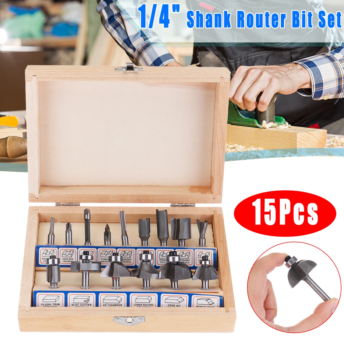 

1280W 35000Rpm Wood Router Tool Kit Wood Electric Trimmer Power Carpentry Hand Trimmer Edge Joiners Woodworking Trimmer Tool