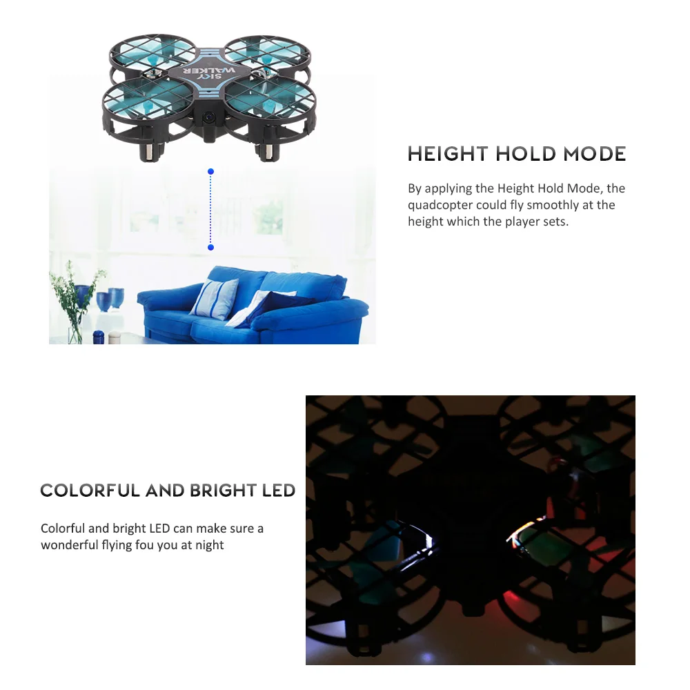 Flytec H823HW 720P камера селфи Дрон Crashworthy структура удержания высоты RC Квадрокоптер