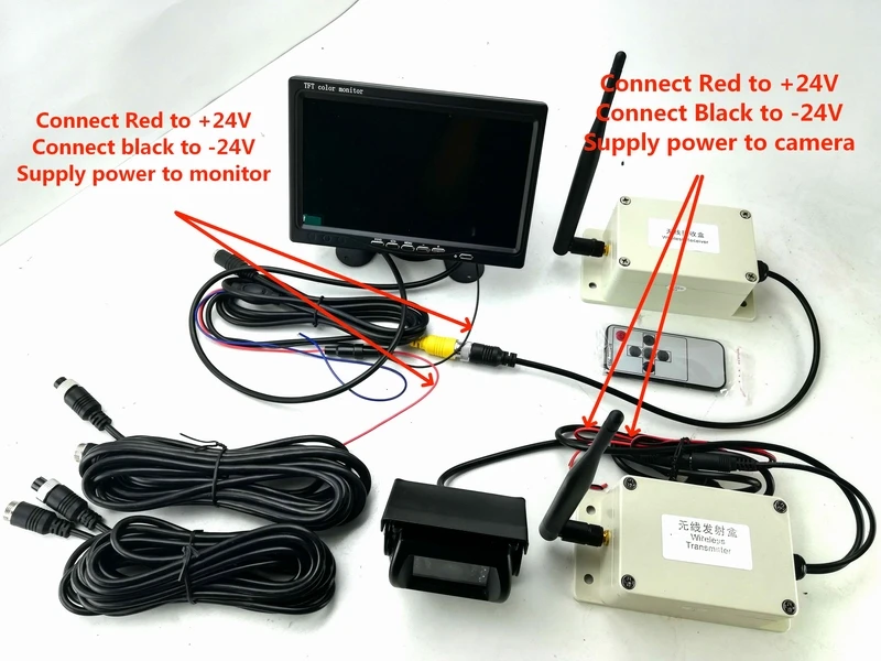 Беспроводная автомобильная парковочная камера 12 В 24 ночного видения заднего