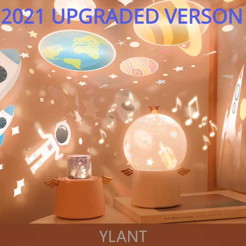 YLANT Starry Sky Night Light Projector Star Light Children LED Night Lamp Bedroom Decor Baby Kids Table Lamp