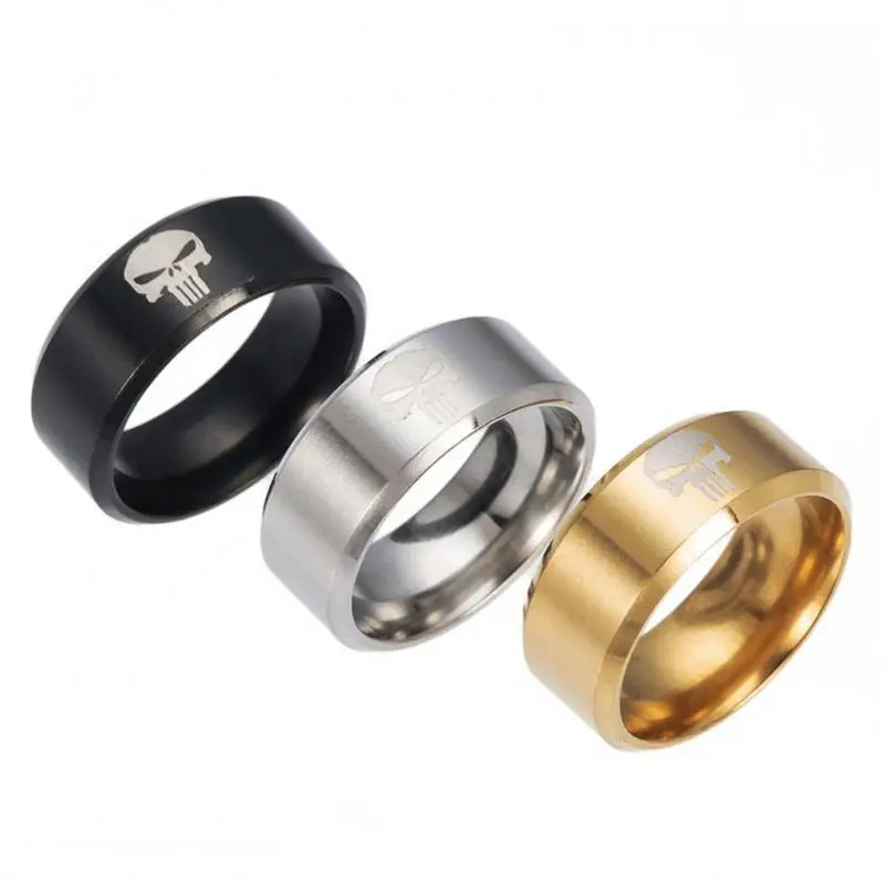 Нержавеющая сталь 007 Призрак Кольцо мужское кольцо из Новая мода металлическое