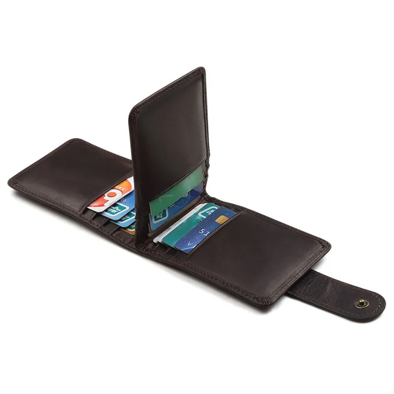 15PCS / LOT High Quality Genuine Leather Card Wallet Credit Card PurseID Holder Men Purses Wallets