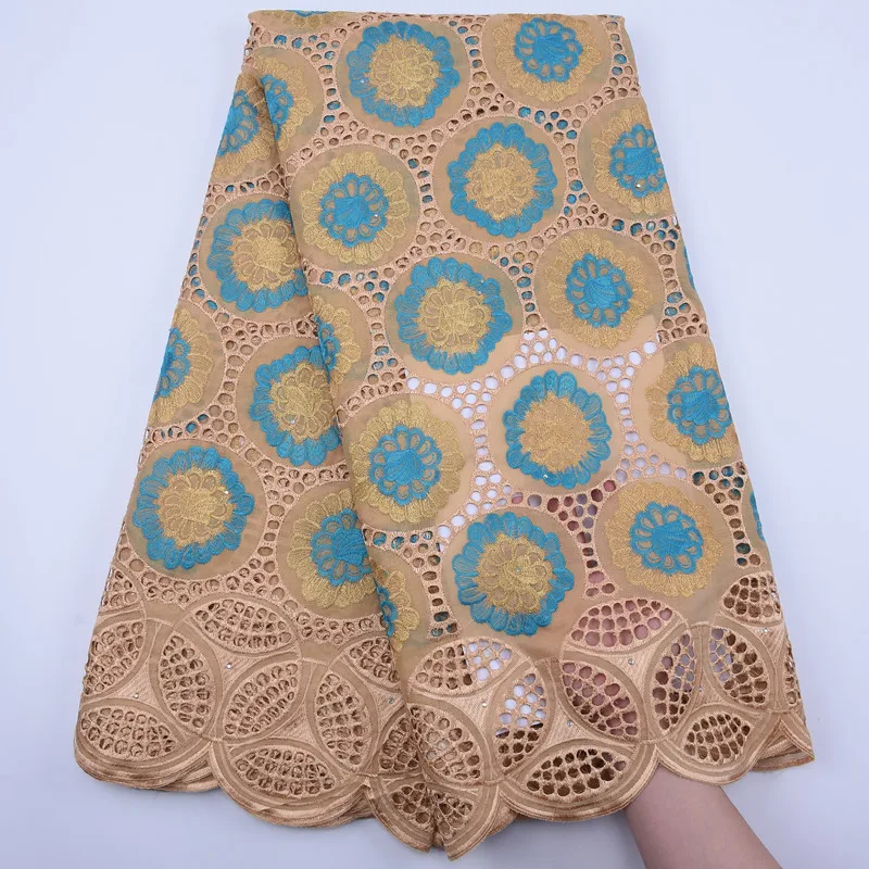 

Хлопковая кружевная ткань, швейцарская вуаль в Швейцарии, с вышивкой в африканском стиле
