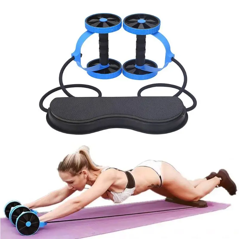 

AB Wheels Roller Stretch Elastic Abdominal Resistance Pull Rope Tool For Muscle 87HF