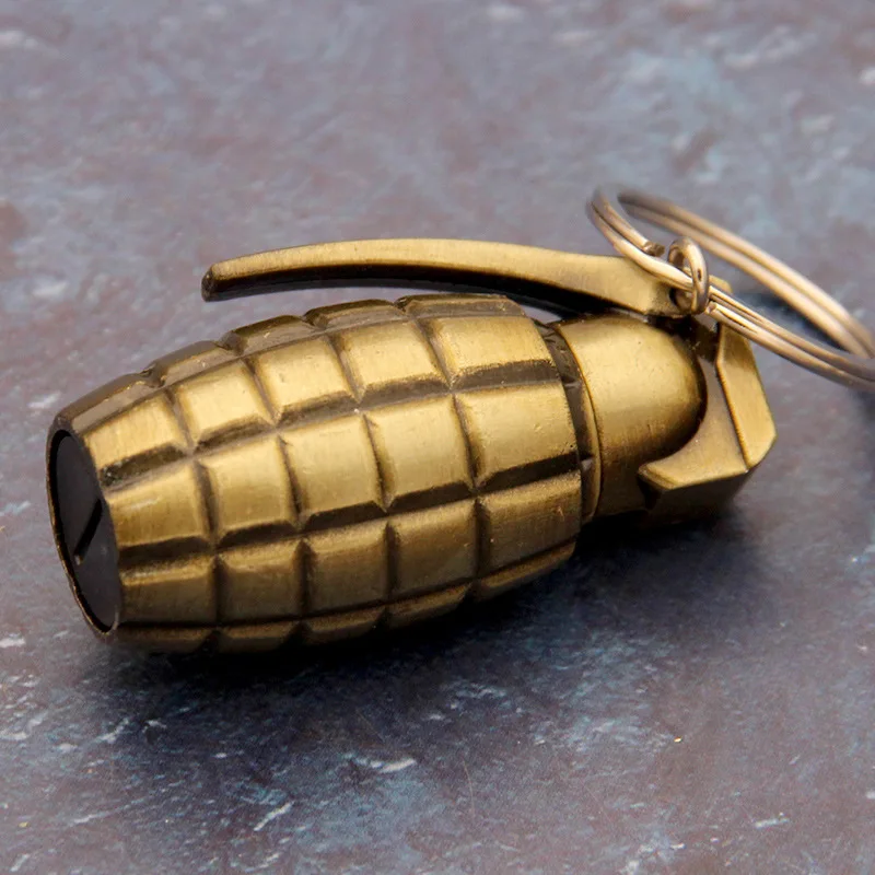 

Grenade Permanent Matches Compact Lighter Waterproof Keychain Flint Fire Starter Lighter Kerosene Camping Outdoor Survival Tool