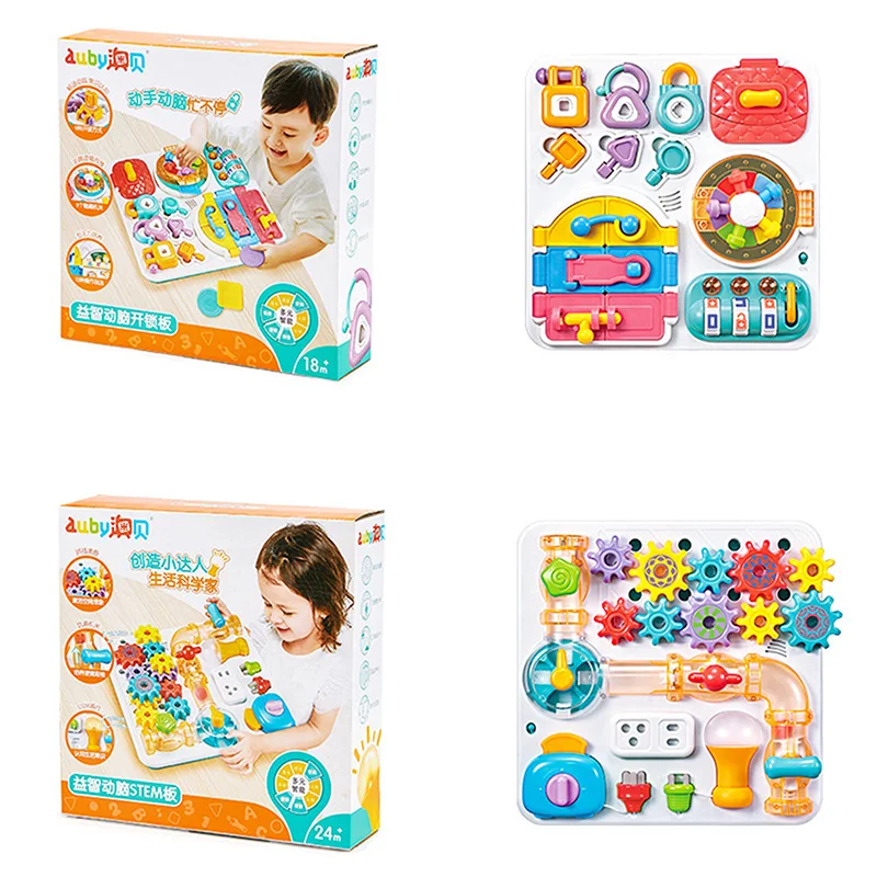 

Montessori Toy Busy Board Essential Educational Sensory Board Toddlers Busyboard intelligence Development Educational
