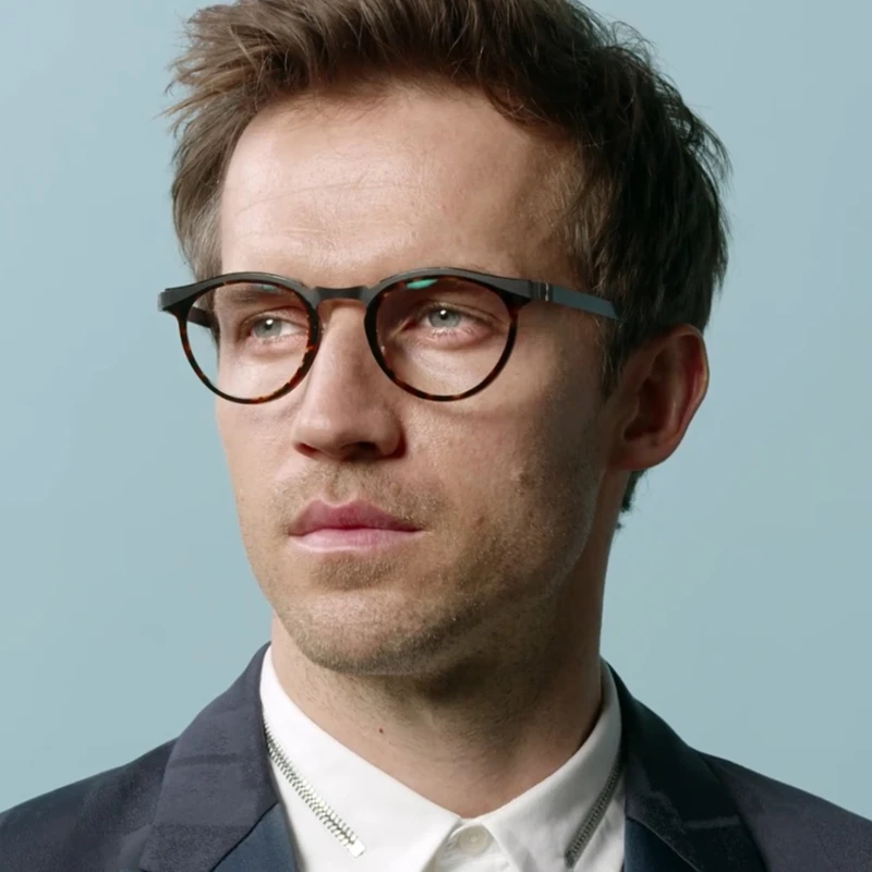Дания, без винтов, винтажная прозрачная оправа для компьютерных очков, женские и мужские круглые очки, очки, оптические очки, очки, 9903