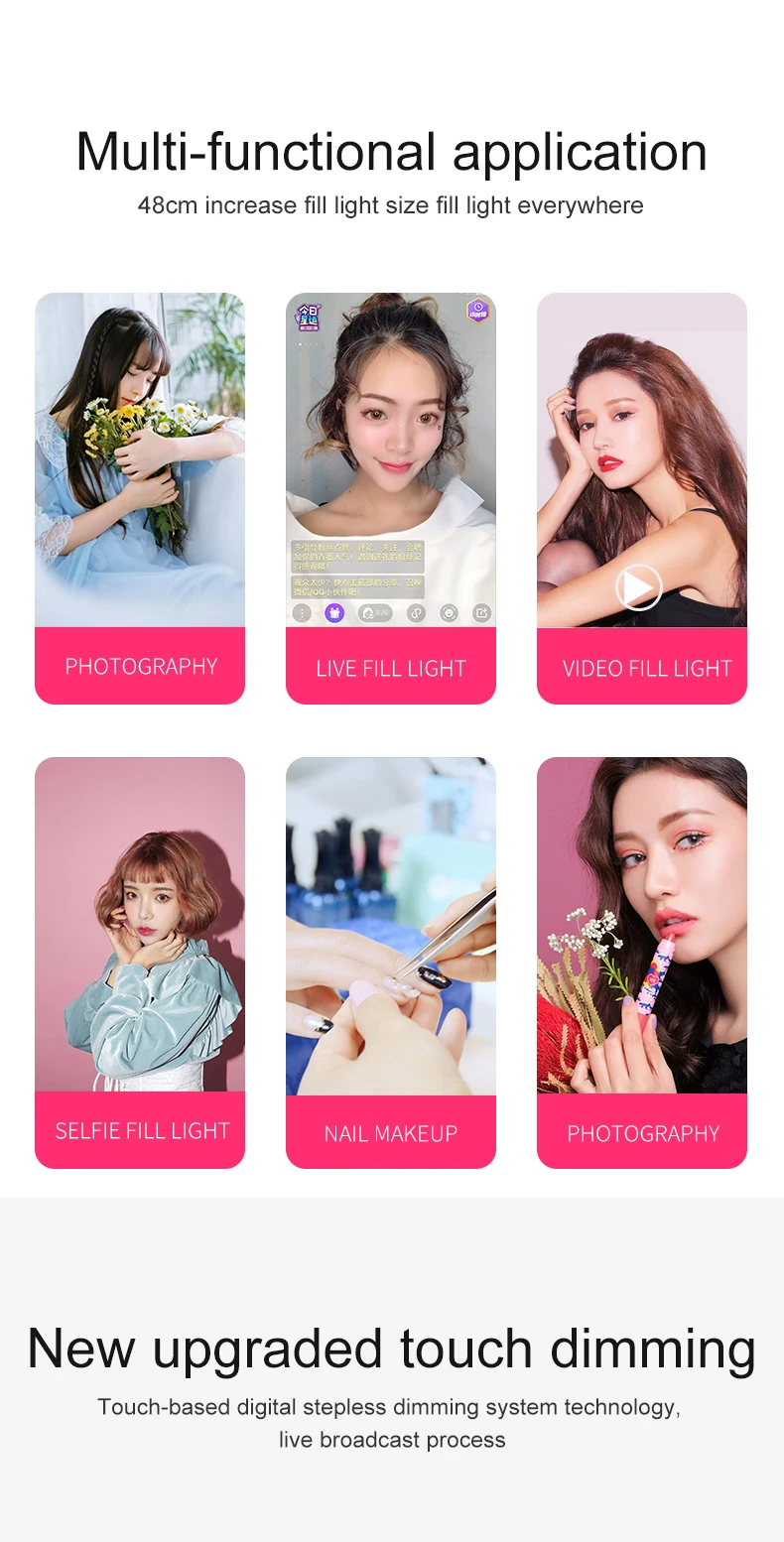 16 см 26 см 33 см 45 см Selfie Ring Light 5V1A EU plug с держателем для телефона фото освещение с пультом дистанционного управления для фото видео