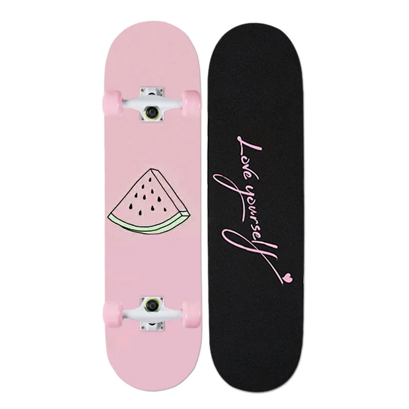 

2021 Women'S Maple Skateboard Professional Land Surfboard Big Fish Board Long Boards Carver Surf Land Skate Board Outdoor Girls