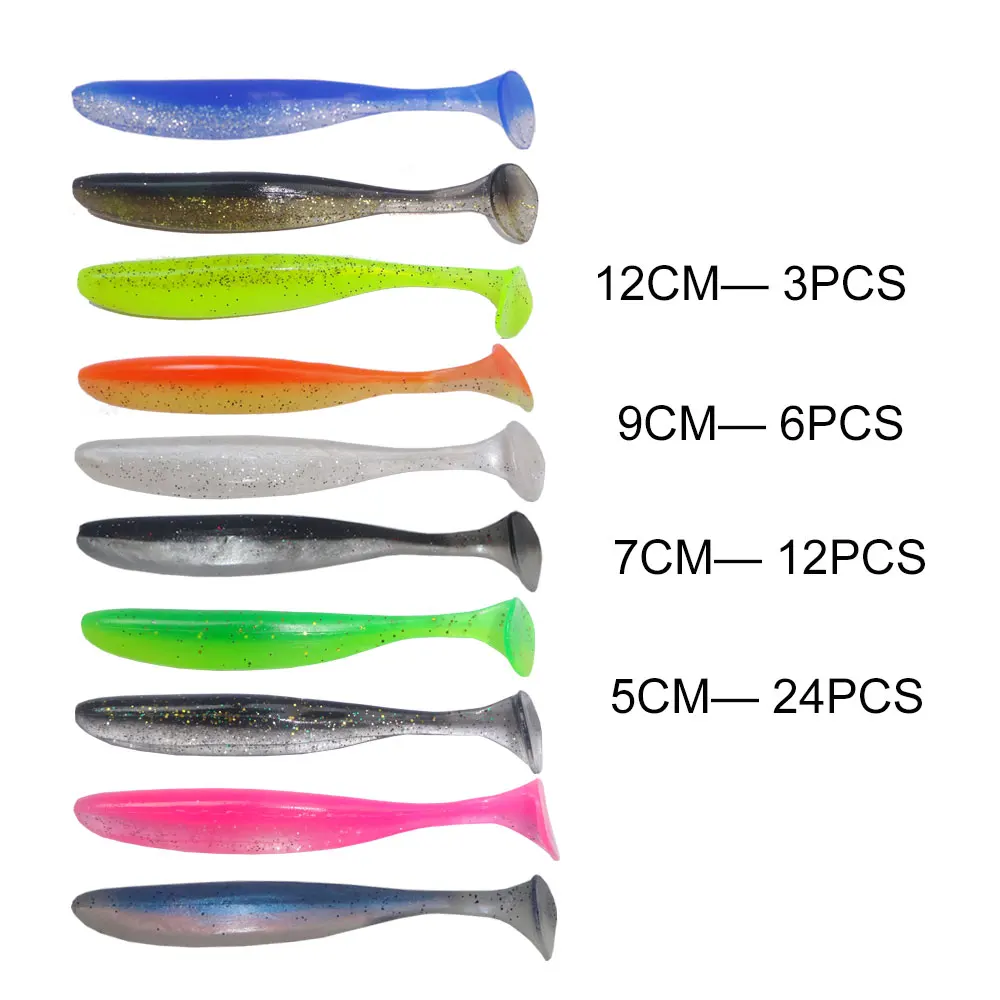 Hexakill  soft lure 5cm/7cm/9cm/12cm rubber Fishing lure Shad Swimbaits Silicone bait soft Bait lure For perch pike