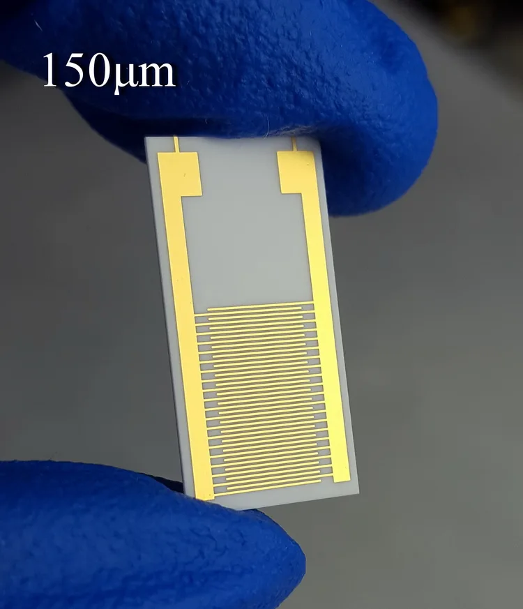 150um Large Size Cross Finger Electrode Ceramics Capacitor Array Gas Humidity Biosensor Chip 10X20mm Interdigital | Бытовая техника