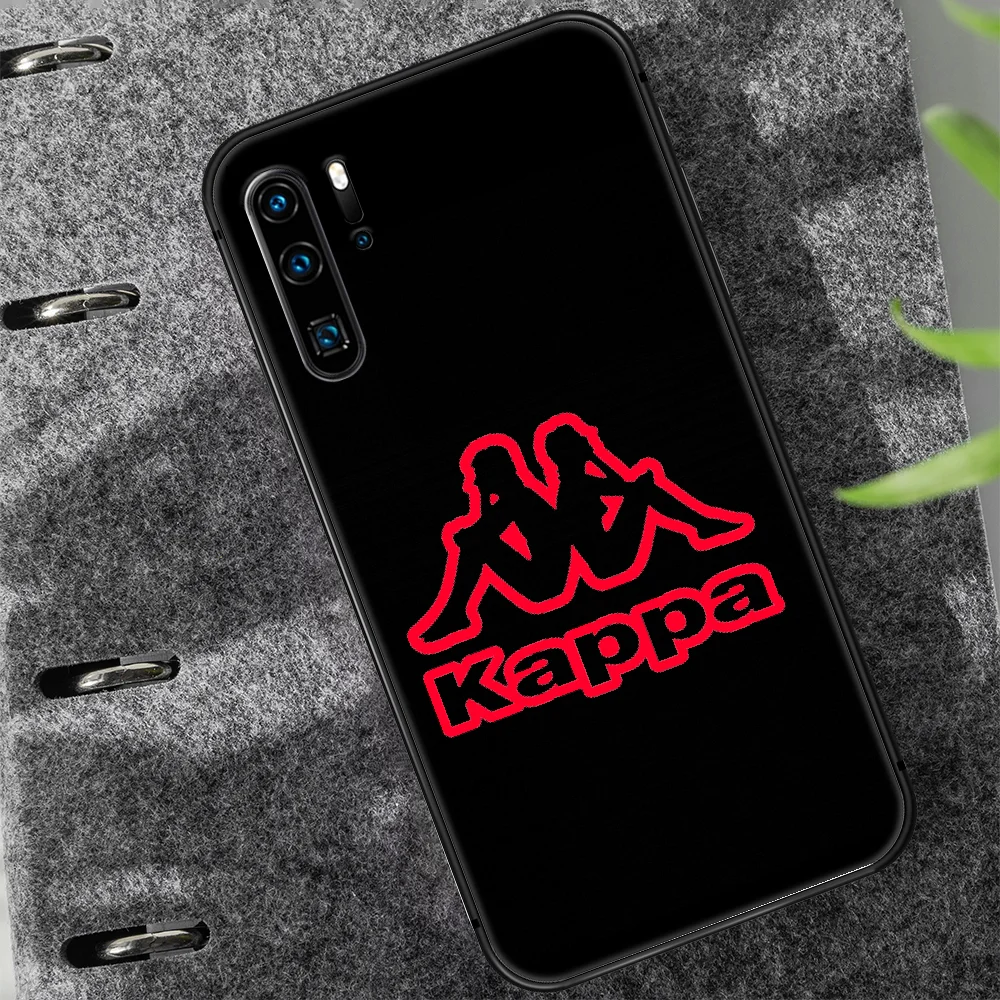 

Italian sports brand kappa Phone Case For Huawei P Mate 10 20 30 40 Lite Pro smart Z 2019 nova 5t black Bumper Painting Cover