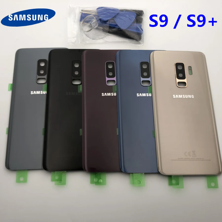 S9 Запасное стекло для samsung Galaxy S9 Plus G965 G965F G965FD крышка батареи Задняя Дверь Корпус G960 G960F G960FD+ инструмент