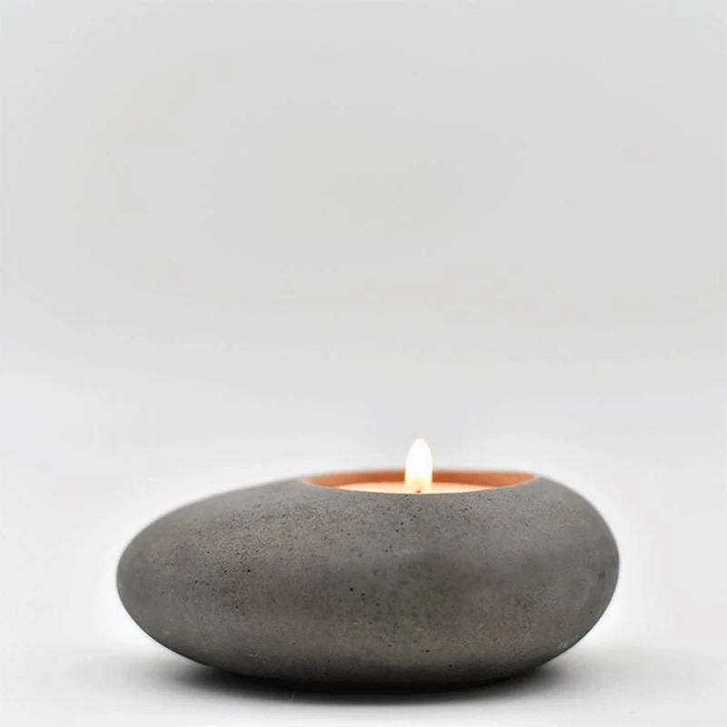 Булыжный подсвечник силиконовая форма бетонный цветочный горшок ручной работы