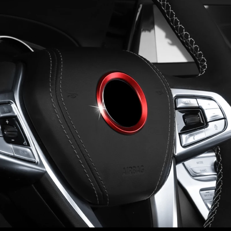 Автомобильный Стайлинг украшение кольцо отделка рулевого колеса круглая