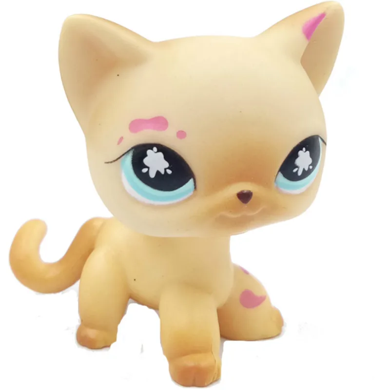 Лпс стоячки кошки собаки игрушки Lps кошка старый pet shop игрушка маленькая короткая шерсть котенок Гималайский котенок husky собака Спаниель колли great dane редкая коллекция фигурок - Цвет: 816