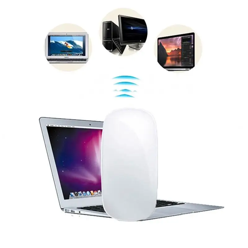 Беспроводная Компьютерная Мышь Arc Touch Bluetooth для Apple Macbook эргономичный ультратонкий