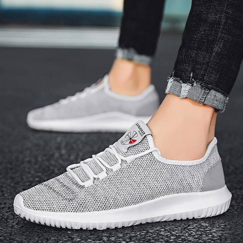 

YWYGMZ Men Shoes Outdoor Fashion Shoes Men Casual Hollow Net Big Size Non-slip Male Footwear Velcro Wear Sneakers Light