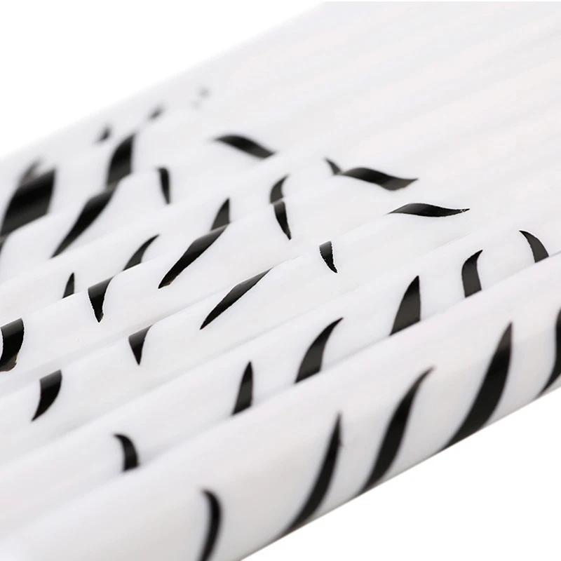 8 шт Зебра шаблон ручка с кистью для нанесения УФ геля дизайн ногтей кисточкой