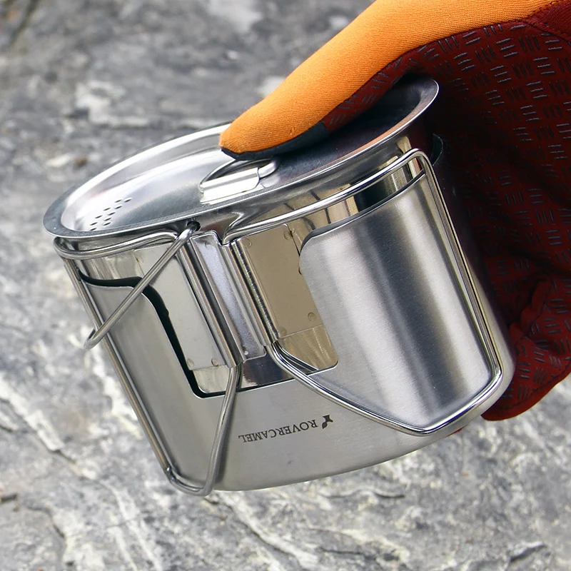 Открытый Ланч бокс Rover Camel из нержавеющей стали 304 армейский выпуск с подвеской и