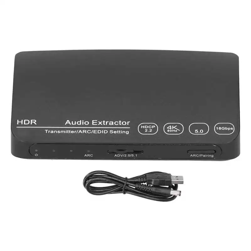 Аудио экстрактор HDCN0052M1 Bluetooth 5 0 4K 60 Гц HD видео аудио преобразователь сплиттер