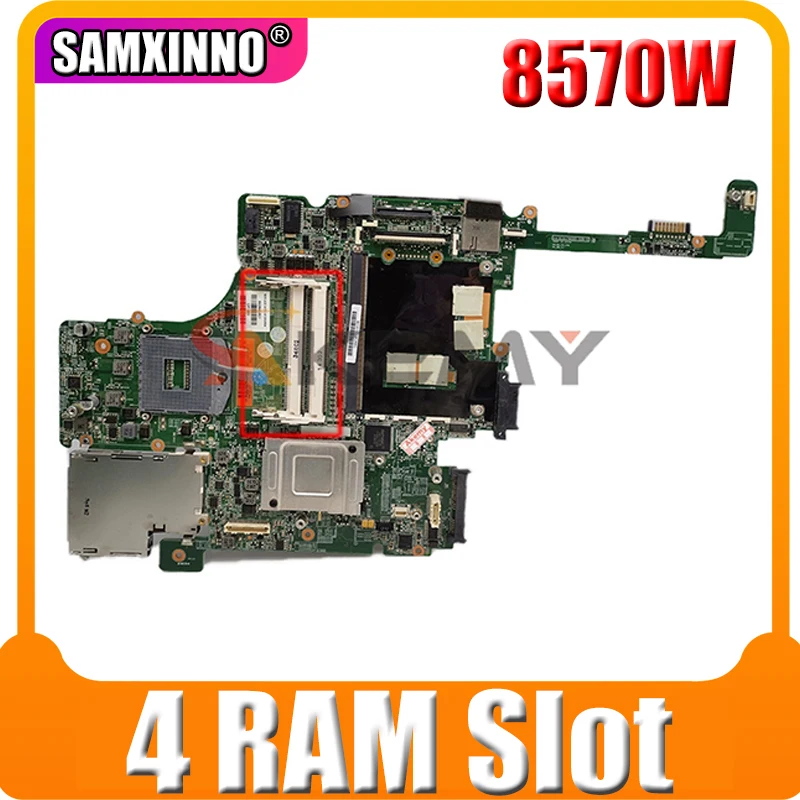 

Laptop Motherboard For HP Elitebook 8570W 4 RAM Slot Core SLJ8A Mainboard 690643-501 695956-001 010176600 DDR3