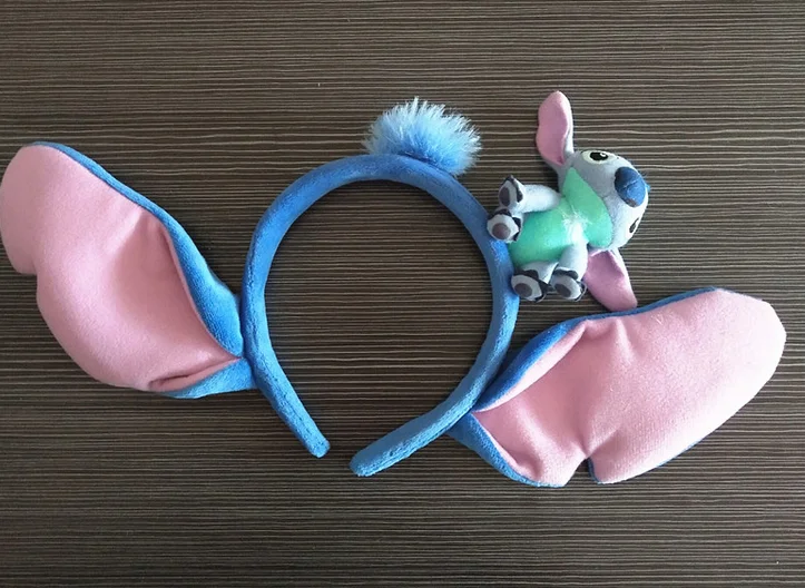 Новый милый костюм Лило Ститч с розовыми ушками повязка на голову для косплея