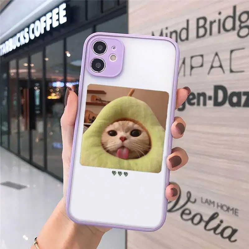 

Cute Cats New Year Gifts luxury Phone Cases shell matte transparent For iphone 7 8 11 12 plus mini x xs xr pro max cover