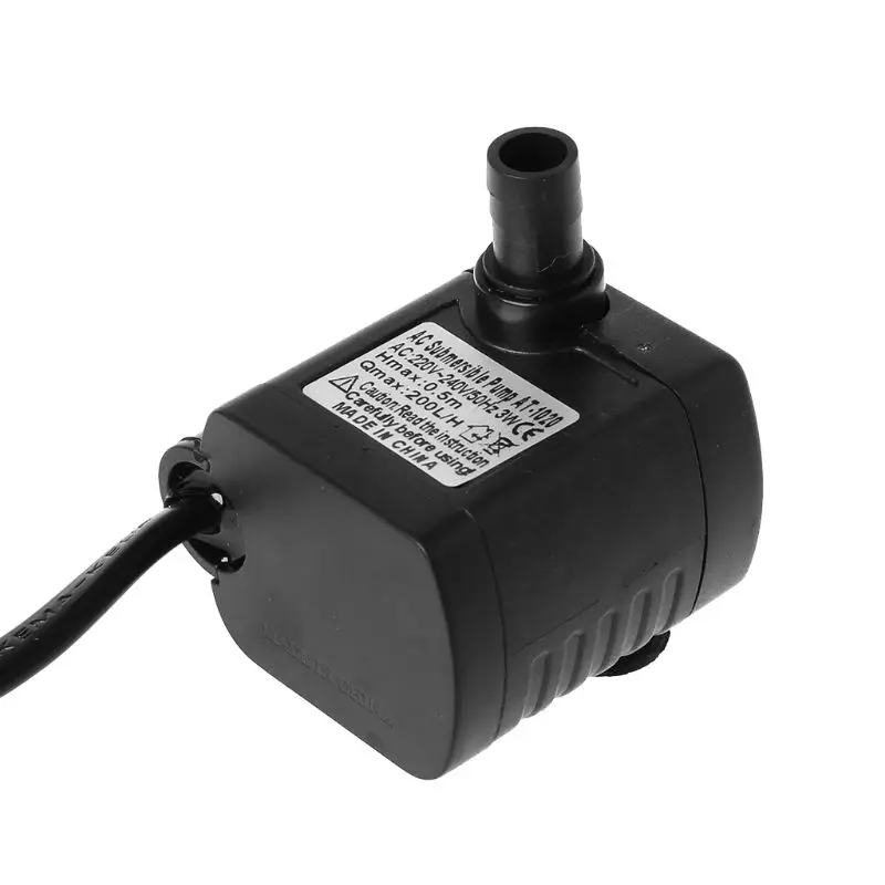 

EU Plug AC 220V 3W Submersible Water Pump Aquarium Fountain Air Fish Pond Tank