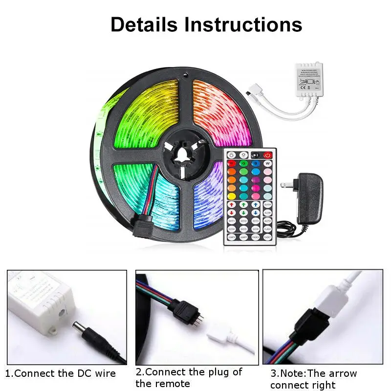 Профессиональная 5 м 300 светодиодов Водонепроницаемая RGB Светодиодная лента 2835 DC12V 60 светодиодов/м гибкая лента освещения 16/20 цветная лента