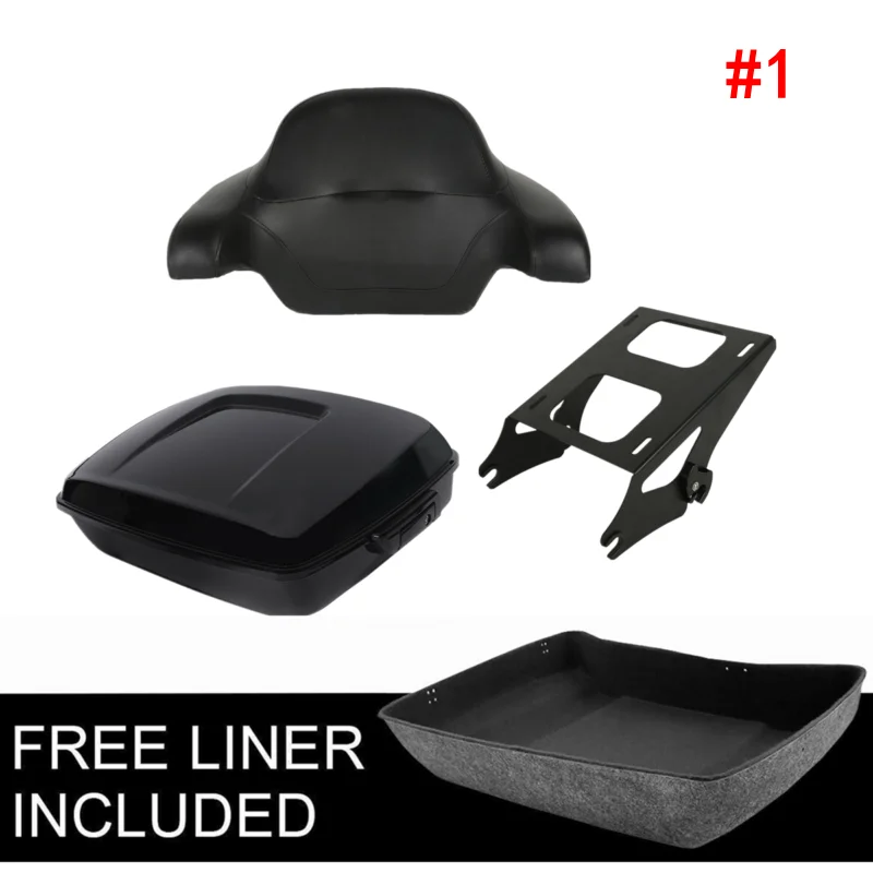 Мотоцикл 10 7 ''Упаковка багажник стойка спинка металлическая пластина для Harley