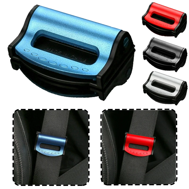 

2PCS Universal Car Seat Belts Clips Safety 4 Colors Adjustable Auto Stopper Buckle Plastic Clip Car Interior Accessories