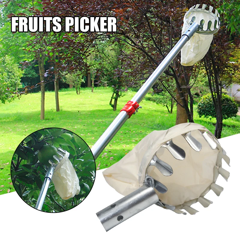 

Fruit Picker Head Basket Garden Fruit Picking Tools Fruits Catcher For Harvest Picking Citrus Pear Peach Gardening Tool Jardim