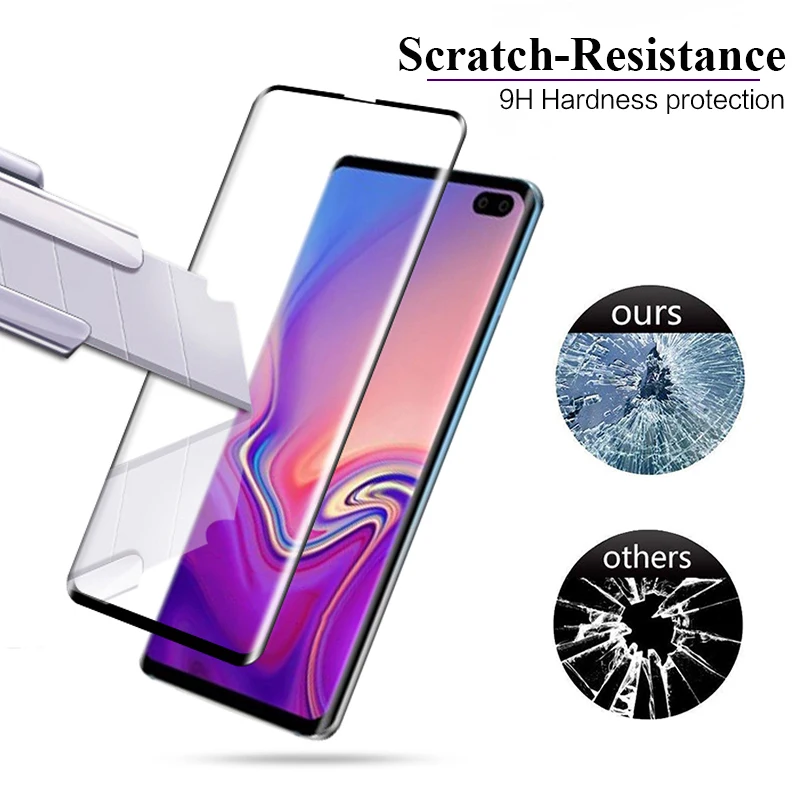Защитное стекло S10 plus для samsung galaxy s10e s10plus закаленное sansung s 10 защитная пленка