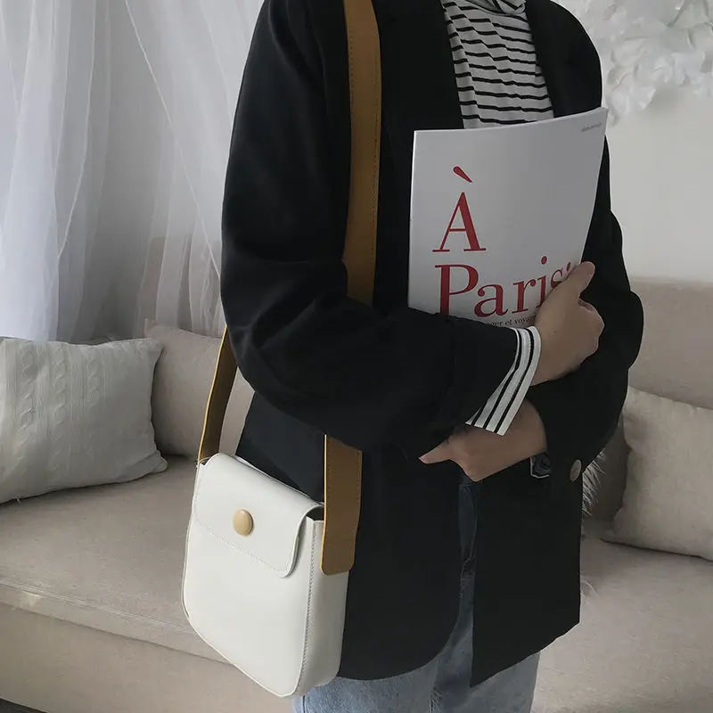 

2020 Winter New Solid Color New Women Handbags Korean Style Small Ladies Shoulder Bag PU Leather Female Crossbody Bag Whole Sale