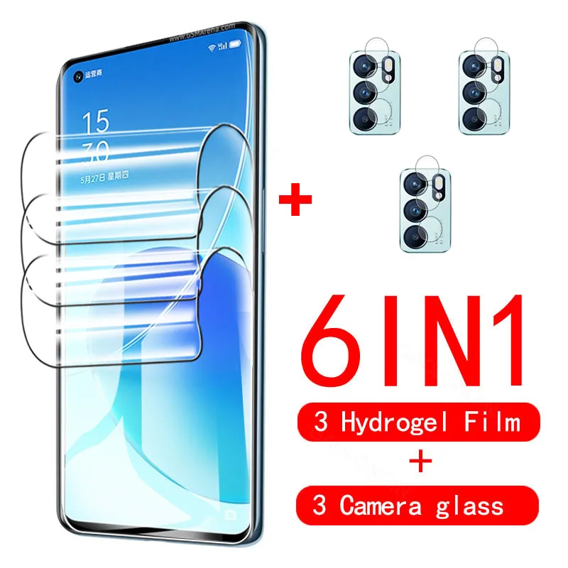 

Hydrogel Film for Oppo Reno6 Pro 5G Z Reno 6 Pro Z 6Z 6Pro Plus 5 lite films Screen Protector Protective safety film not glass