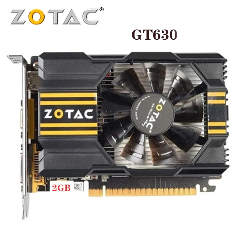 Оригинальная видеокарта ZOTAC GeForce GT630 2 Гб 128 бит графические карты GPU Map для NVIDIA 2GD3 HDMI