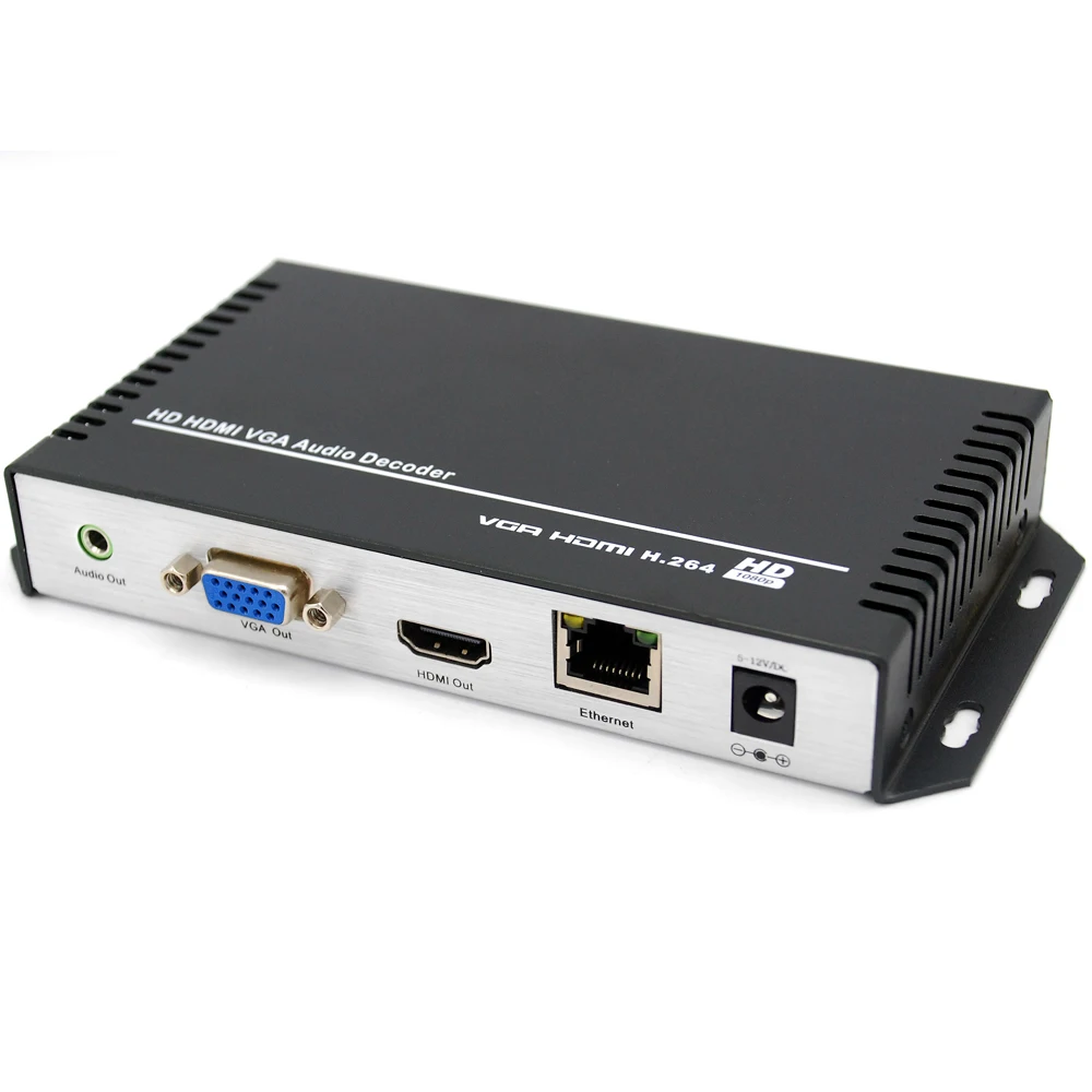 H.264 HDMI VGA HD видео аудио декодер IP потоковый для HTTP RTSP RTMP UDP HLS камеры к