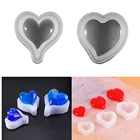2 вида стилей 3 размера силиконовые формы в форме сердца, форма для литья эпоксидной смолы для поделок, изготовления ювелирных изделий, аксессуары Подвески, украшения