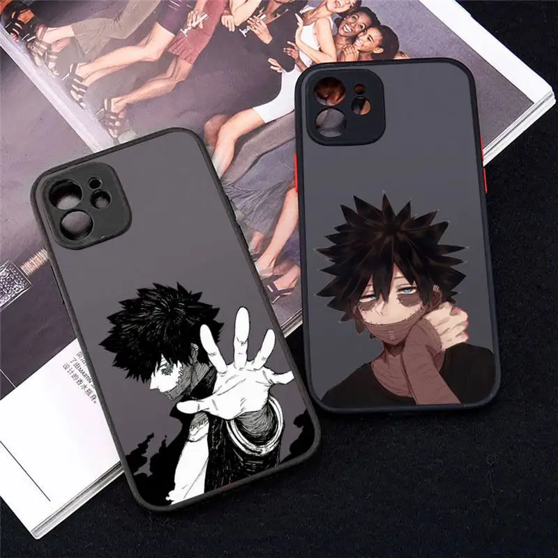 

De Boku No Hero Academia Phone Case For iPhone 12 11 Mini Pro XR XS Max 7 8 Plus X Matte transparent cover