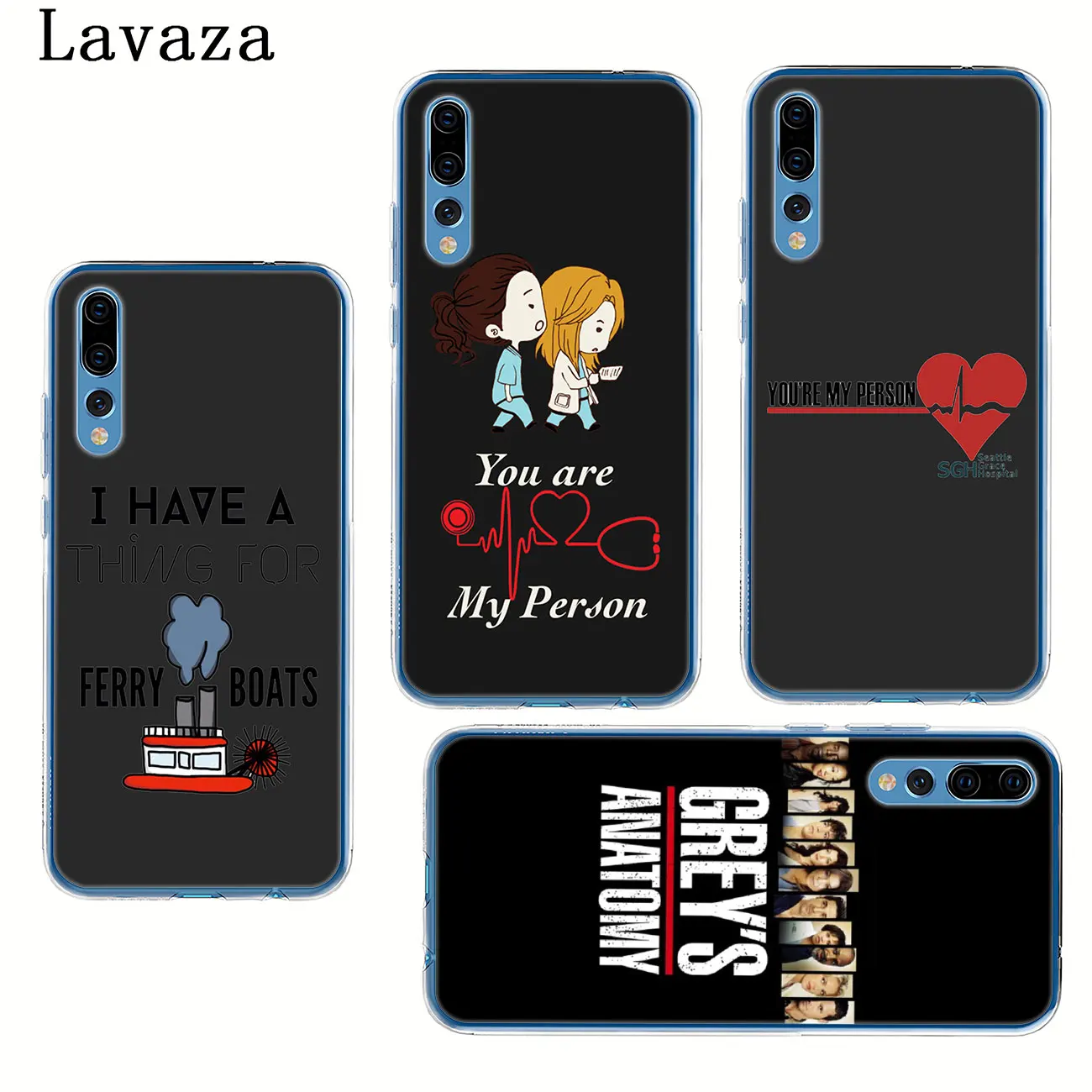 Чехол для телефона Lavaza серого цвета с анатомией huawei P30 P20 Pro P10 P9 Plus P8 Lite Mini 2016 2017 P smart