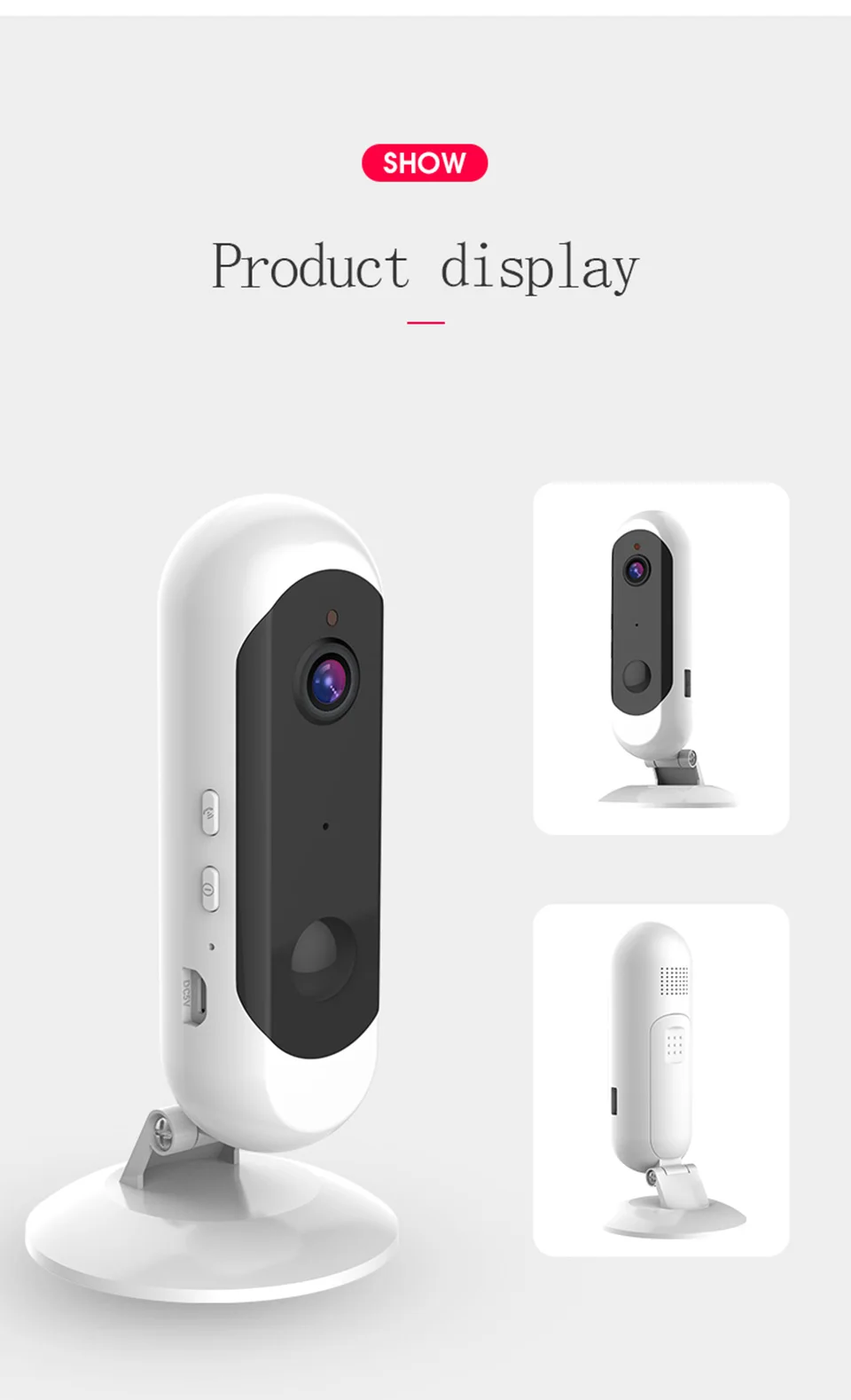 DAYTECH безопасность WiFi аккумулятор камеры 1080P беспроводной домашний CCTV монитор сетевой запись двухстороннее аудио Full HD 720P Обнаружение движения