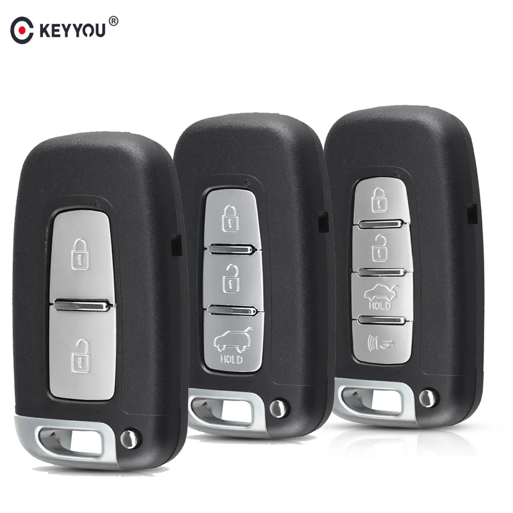 KEYYOU 2/3/4 кнопочный дистанционный умный Автомобильный ключ оболочка чехол Брелок