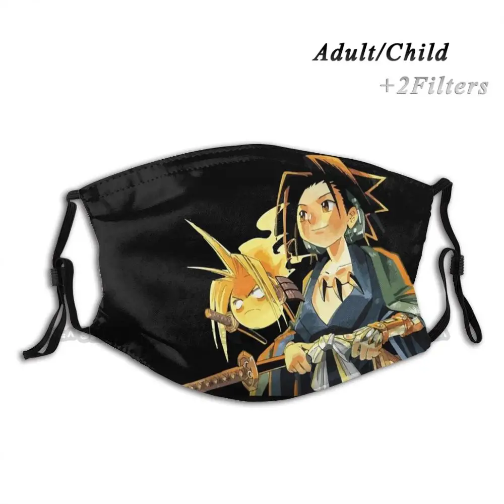 

Yoh Asakura - Shaman King Reusable Face Mask Washable Outdoor Nose Mouth Cover Fashion For Men Women Kids Shaman King Yoh