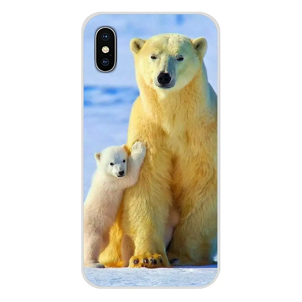 Аксессуары для телефона Чехлы Прекрасный белый полярный медведь Samsung Galaxy J1 J2 J3 J4 J5