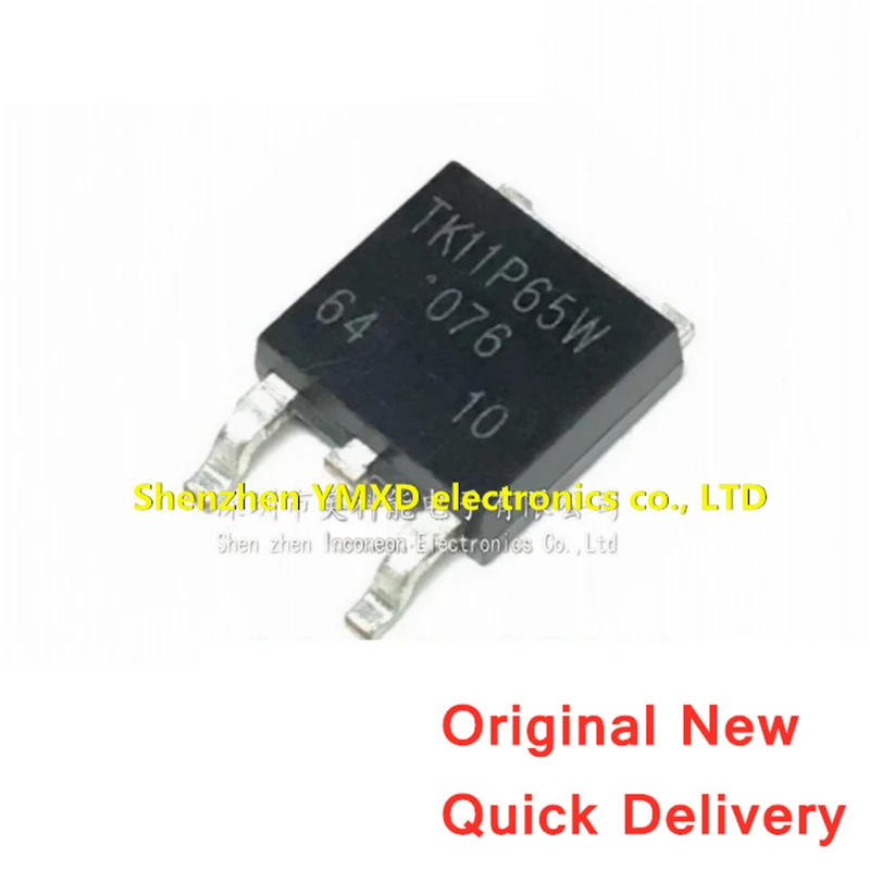 

10Pcs/Lot New TK11P65W Patch TO-252 N Channel 650V 11.1A High Power MOS Field Effect Transistor